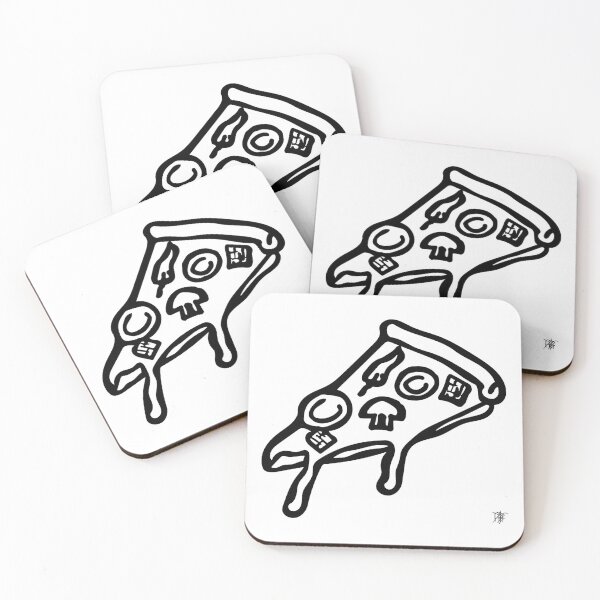 Artikelvorschau, Pizza Slice - Black entworfen und verkauft von dbbf.