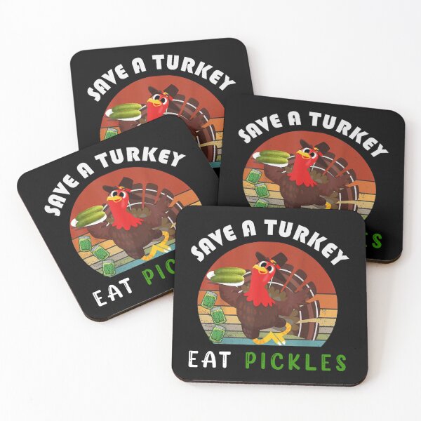 Item preview, Save A Turkey Eat A Pickles Funny Thanksgiving - Pickle Lovers Gifts designed and sold by Stixdesigns.