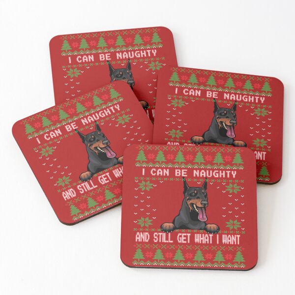 Item preview, I Can Be Naugty Doberman Ugly Christmas Sweater Funny designed and sold by Cuddlythopia.