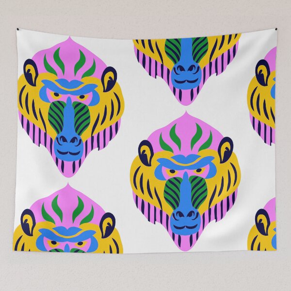 Item preview, Multi Color Baboon designed and sold by Mitinagroup.
