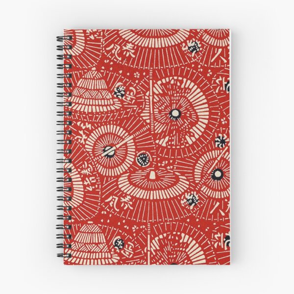 Aperçu de l'œuvre Kimono Japonais Traditionnel Yukata Motif Rouge créée et vendue par PatternMama.