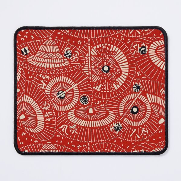 Item preview, Traditional Japanese Kimono Yukata Red Pattern designed and sold by PatternMama.