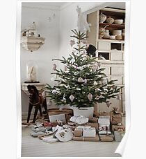Christmas tree with presents Poster