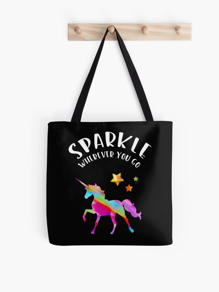 Unicorn Sparkle Wherever You Go Tote Bag