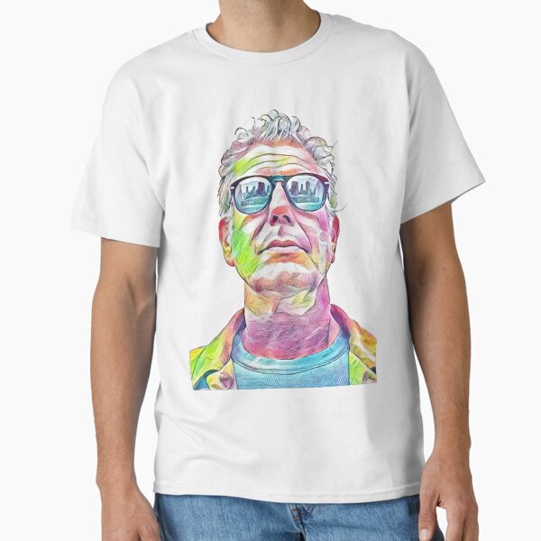 Aperçu de l'œuvre Dessin au crayon de couleur d'Anthony Bourdain créée et vendue par joelsnug.