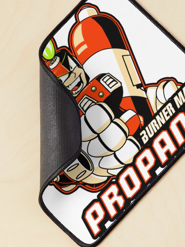 Thumbnail 2 of 5, Mouse Pad, Burner Man Propane designed and sold by JavaWolfDesign.