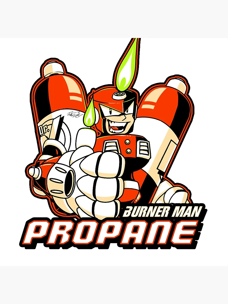 Thumbnail 4 of 4, Pillow, Burner Man Propane designed and sold by JavaWolfDesign.