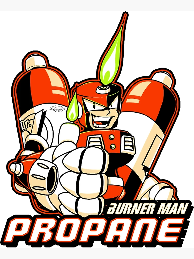 Thumbnail 2 of 2, Greeting Card, Burner Man Propane designed and sold by JavaWolfDesign.