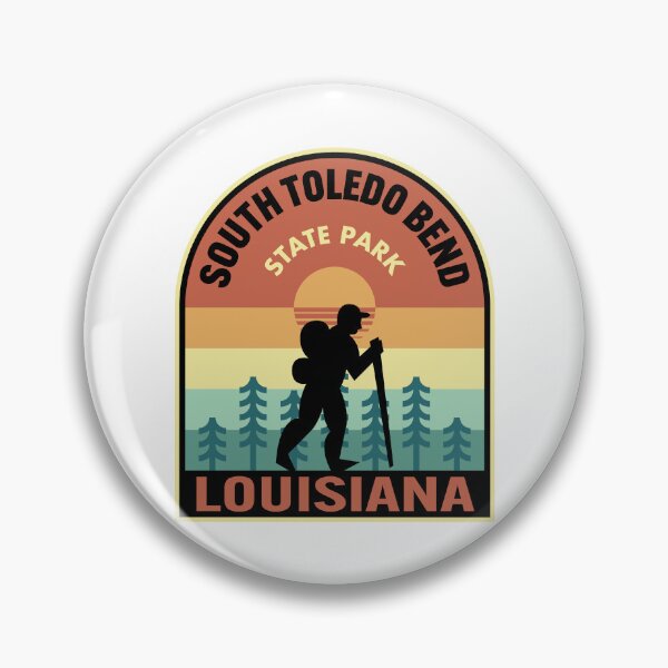 Item preview, South Toledo Bend State Park Louisiana Retro Hiking designed and sold by HalpinDesign.