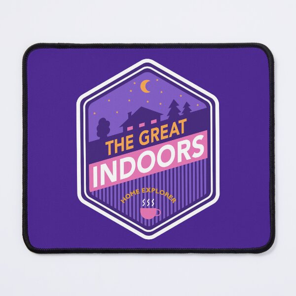Item preview, The Great Indoors Pink/Purple Badge designed and sold by Pantonia.