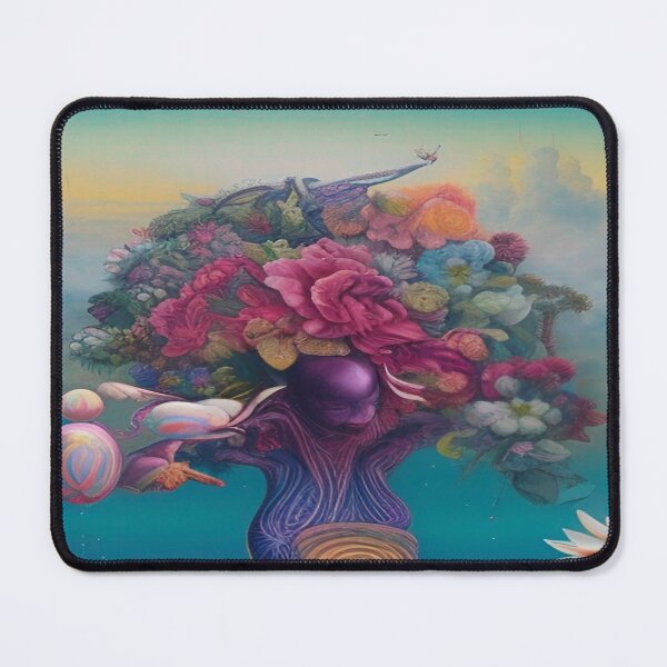 Item preview, Abstraction illustrative rosery Colorful hippie style Splash Flowers Imagination of dream  桜 world art bloomcore designed and sold by ValleyDream.
