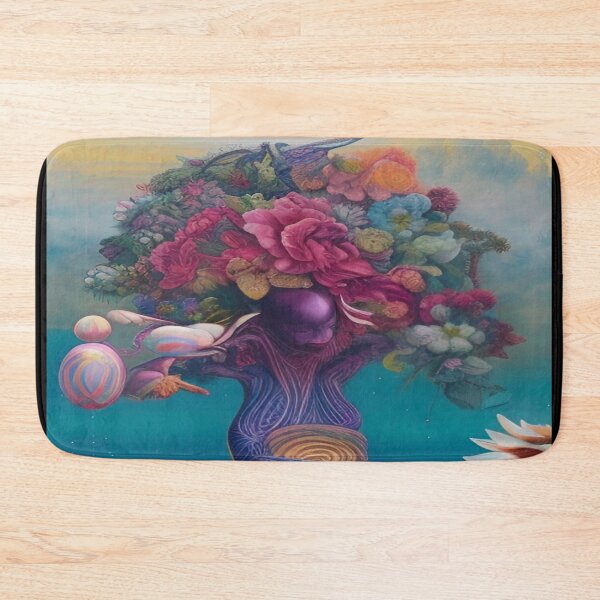 Item preview, Abstraction illustrative rosery Colorful hippie style Splash Flowers Imagination of dream  桜 world art bloomcore designed and sold by ValleyDream.