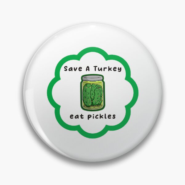 Item preview, Save A Turkey Eat A Pickles Funny Thanksgiving - Pickle Lovers Gifts designed and sold by Stixdesigns.
