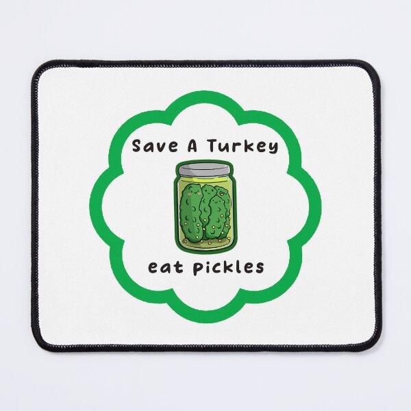Item preview, Save A Turkey Eat A Pickles Funny Thanksgiving - Pickle Lovers Gifts designed and sold by Stixdesigns.
