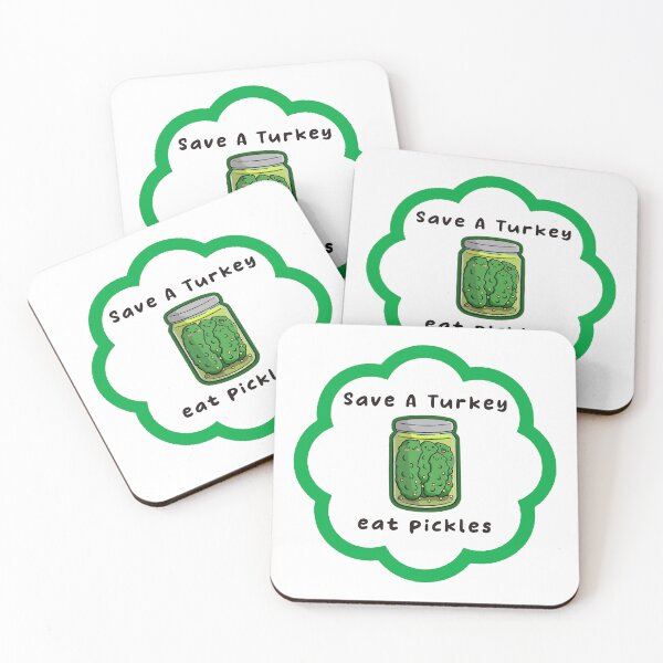 Item preview, Save A Turkey Eat A Pickles Funny Thanksgiving - Pickle Lovers Gifts designed and sold by Stixdesigns.