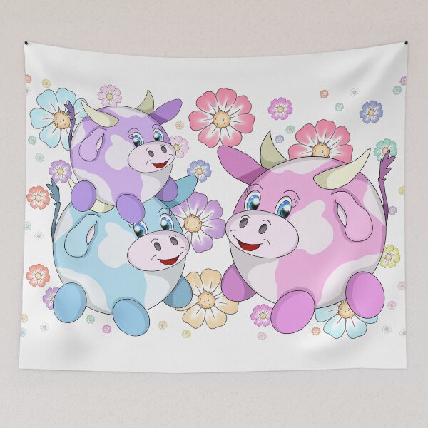 Item preview, cartoon bubble cows designed and sold by BeingNow.