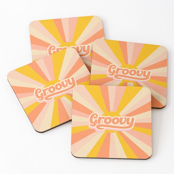 Item preview, Groovy Retro Vintage Hippy Pattern Design designed and sold by luckymooninc.