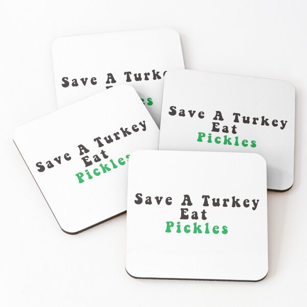 Item preview, Save A Turkey Eat A Pickles Funny Thanksgiving - Pickle Lovers Gifts designed and sold by Stixdesigns.