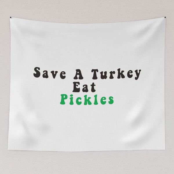 Item preview, Save A Turkey Eat A Pickles Funny Thanksgiving - Pickle Lovers Gifts designed and sold by Stixdesigns.