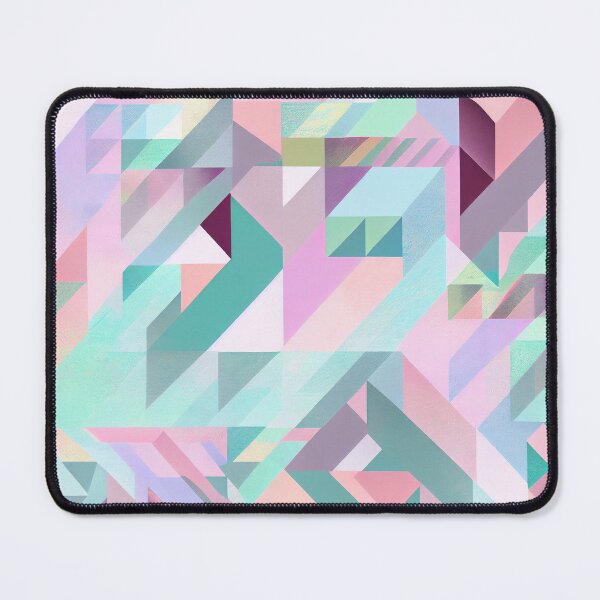 Artikelvorschau, Modern Abstract Geometric Pastel Pattern Design Digital Painting entworfen und verkauft von CodeAndColors.