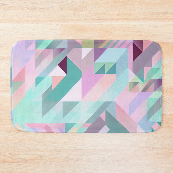 Aperçu de l'œuvre Modern Abstract Geometric Pastel Pattern Design Digital Painting créée et vendue par CodeAndColors.