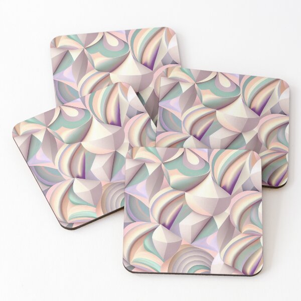 Artikelvorschau, Light 3D Abstract Pastel Modern Design Pattern Digital Painting entworfen und verkauft von CodeAndColors.