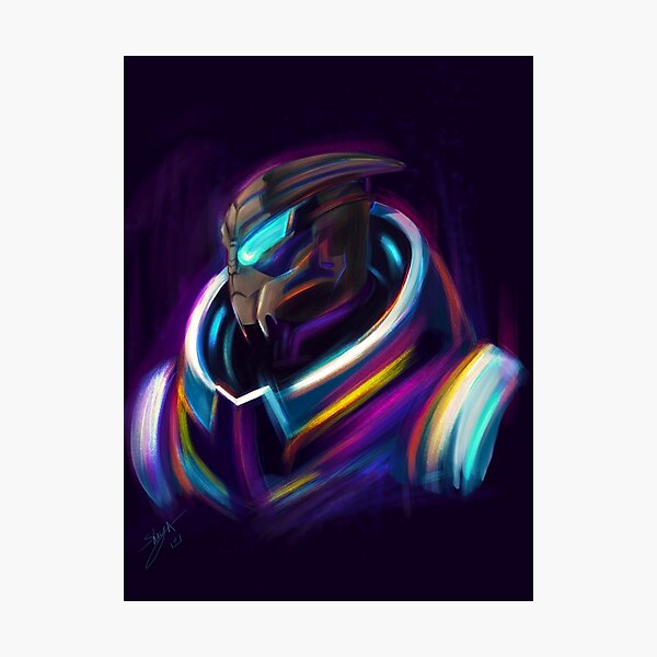 Artikel-Vorschau von NEON Garrus Vakarian Fan Art, designt und verkauft von ShayaFury.