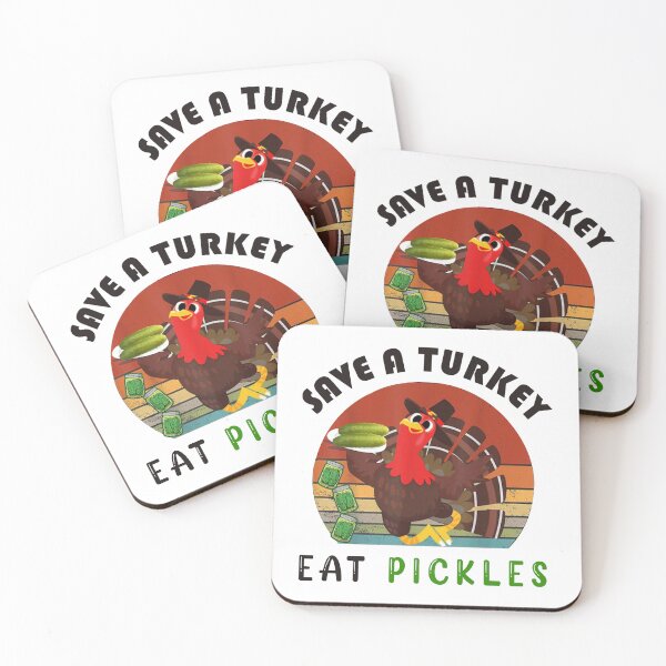 Item preview, Save A Turkey Eat A Pickles Funny Thanksgiving - Pickle Lovers Gifts designed and sold by Stixdesigns.