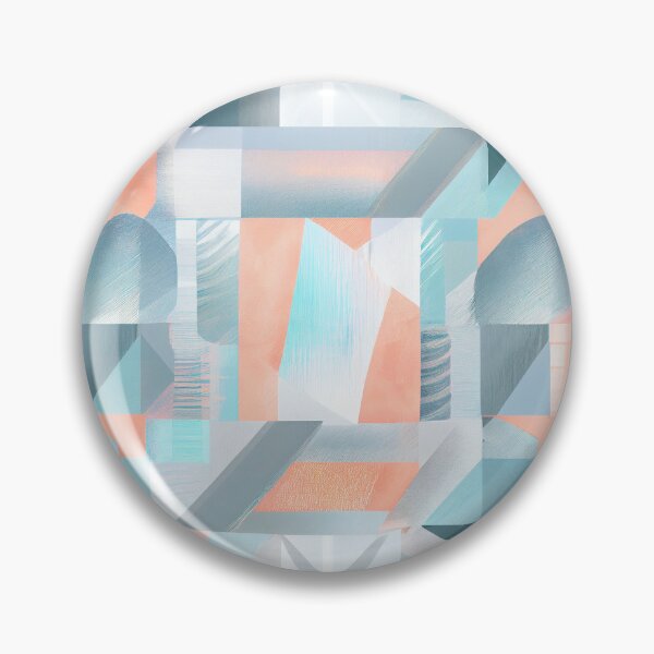 Artikelvorschau, Light Bright Modern Abstract Pastel Geometric Pattern Digital Painting entworfen und verkauft von CodeAndColors.