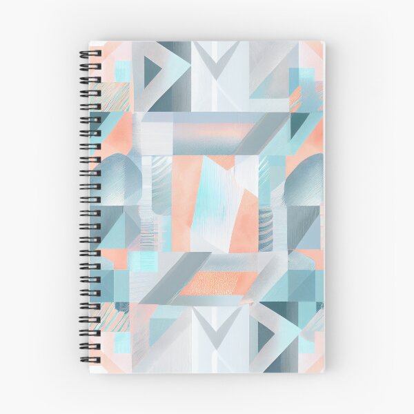 Aperçu de l'œuvre Light Bright Modern Abstract Pastel Geometric Pattern Digital Painting créée et vendue par CodeAndColors.