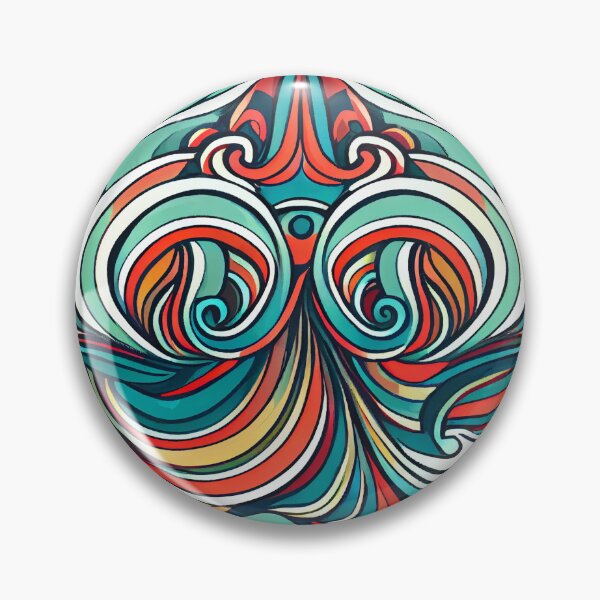 Artikelvorschau, Bright Colorful Swirl Pattern Design Digital Painting entworfen und verkauft von CodeAndColors.