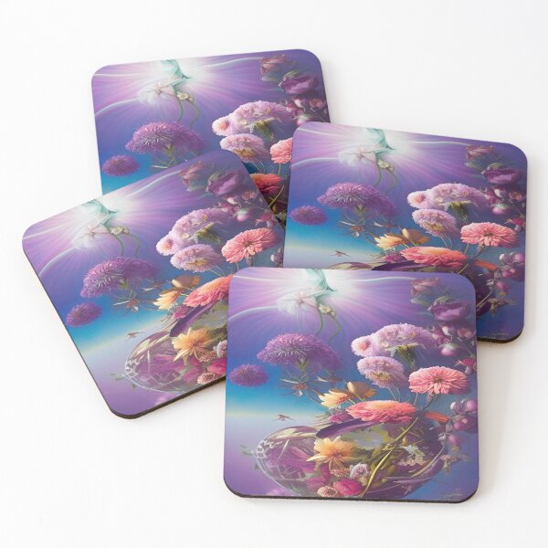 Item preview, Abstraction illustrative rosery Colorful hippie style Splash Flowers Imagination of dream  桜 world art bloomcore designed and sold by ValleyDream.