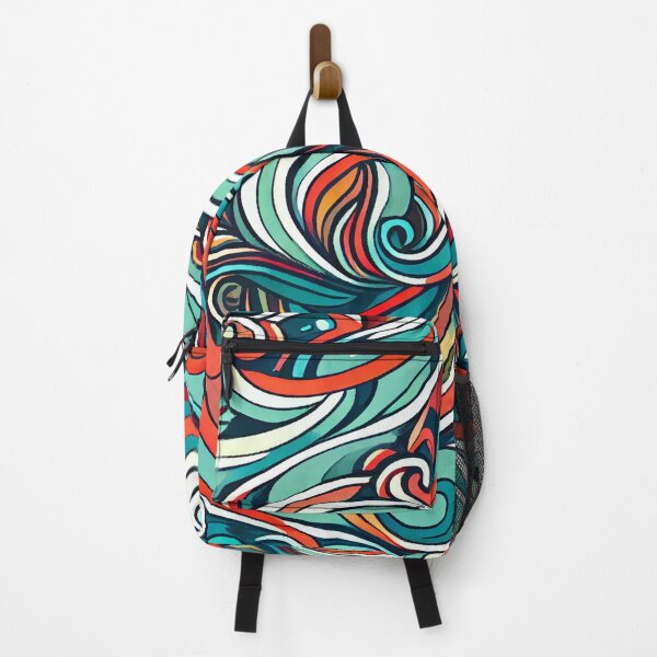 Artikelvorschau, Bright Colorful Swirl Pattern Design Digital Painting entworfen und verkauft von CodeAndColors.