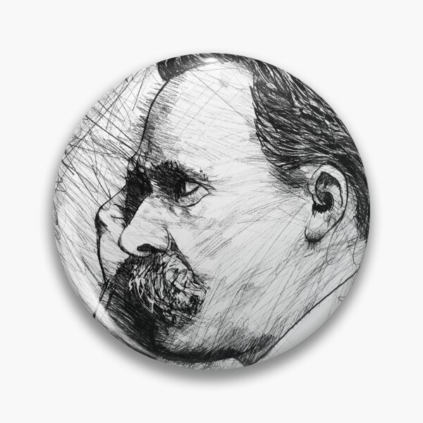 Item preview, FRIEDRICH NIETZSCHE black and white pencil portrait designed and sold by lautir.
