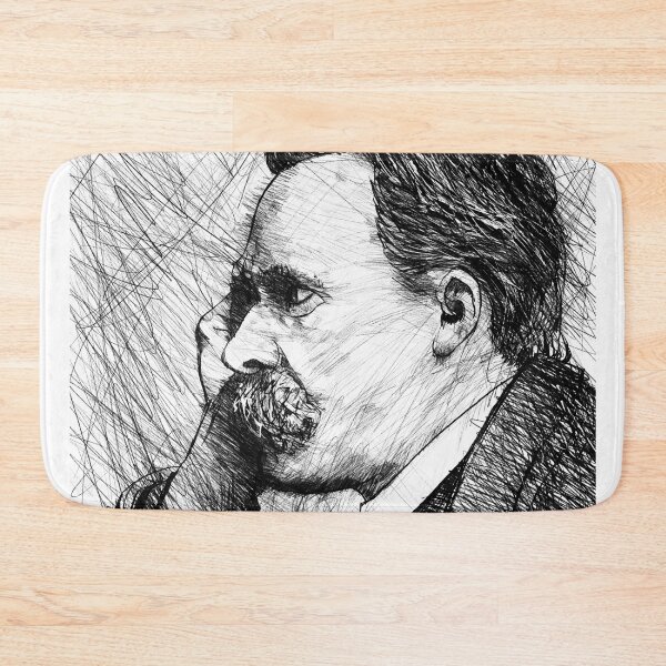 Item preview, FRIEDRICH NIETZSCHE black and white pencil portrait designed and sold by lautir.