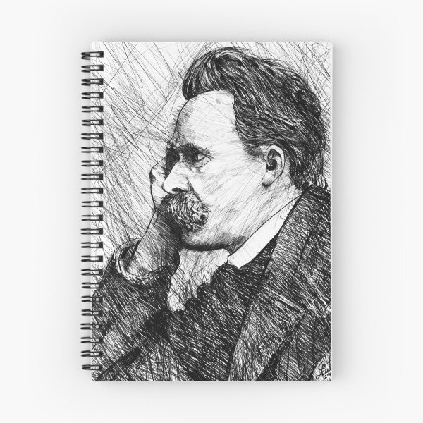 Item preview, FRIEDRICH NIETZSCHE black and white pencil portrait designed and sold by lautir.