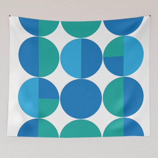 Item preview, Color Block Circles - Blue, Green, and Light Blue designed and sold by pillarGPX.