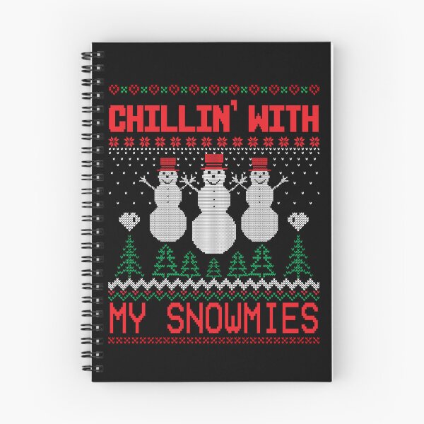 Item preview, Chillin' With My Snowmies Green and Red Ugly Christmas Sweather designed and sold by RepublicOfFire.
