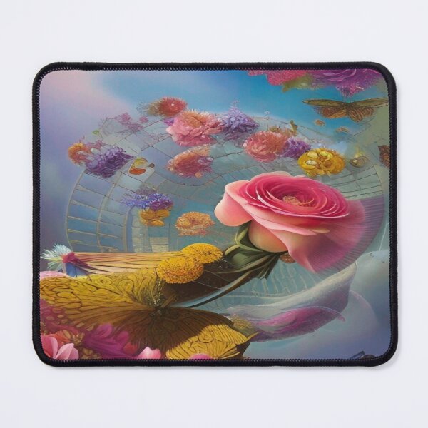 Item preview, Abstraction illustrative rosery Colorful hippie style Splash Flowers Imagination of dream  桜 world art bloomcore designed and sold by ValleyDream.