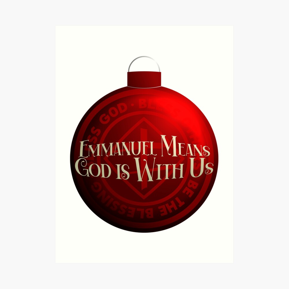 Medium Gift Bag - Emmanuel, God with US (Christmas)