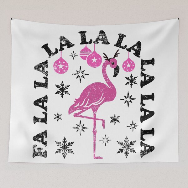 Item preview, Cute and Funny Falala Pink Flamingo Christmas - Distressed  designed and sold by PearlMoonGrapes.