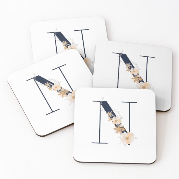 Item preview, Letter N monogram dark blue designed and sold by Bon-mots-jkd.