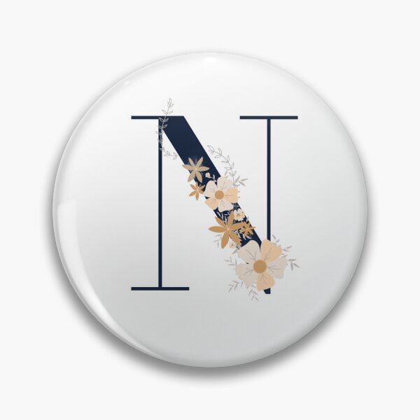 Item preview, Letter N monogram dark blue designed and sold by Bon-mots-jkd.