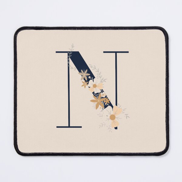 Item preview, Letter N monogram dark blue designed and sold by Bon-mots-jkd.
