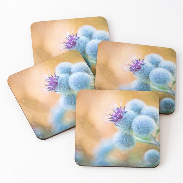 Item preview, Pastel painting flower - flowering Great Burdock (Arctium lappa) designed and sold by LubosChlubny.