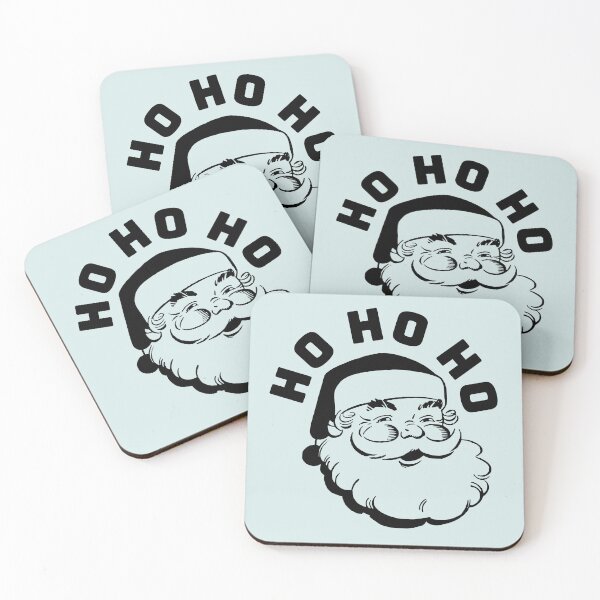 Item preview, SANTA - HO HO HO - Black version designed and sold by tinytiger77.