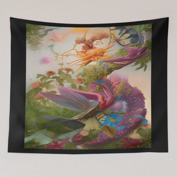 Item preview, Copy of Abstraction illustrative rosery Colorful hippie style Splash Flowers Imagination of dream  桜 world art bloomcore designed and sold by ValleyDream.
