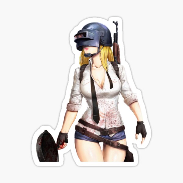 La fille PUBG Sticker