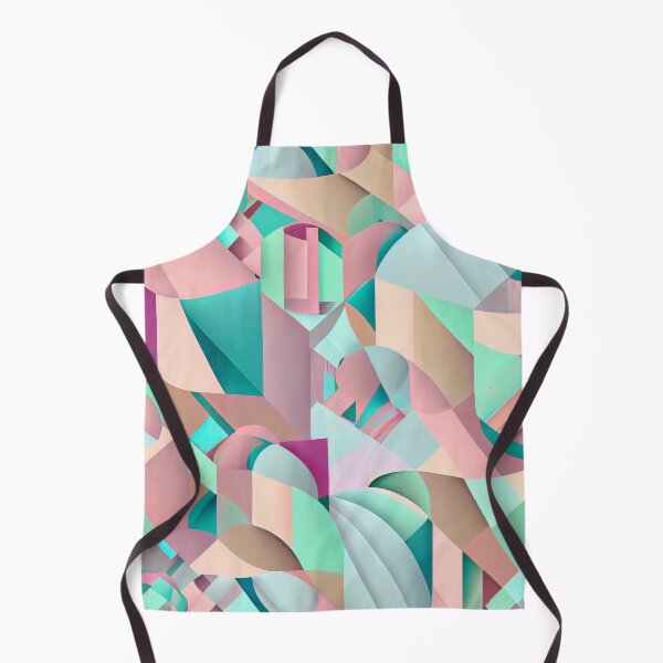 Artikelvorschau, Modern Abstract Geometric Pastel Pattern Digital Painting entworfen und verkauft von CodeAndColors.