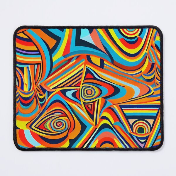 Artikelvorschau, Bright Colorful Pop Abstract Pattern Print Digital Painting entworfen und verkauft von CodeAndColors.